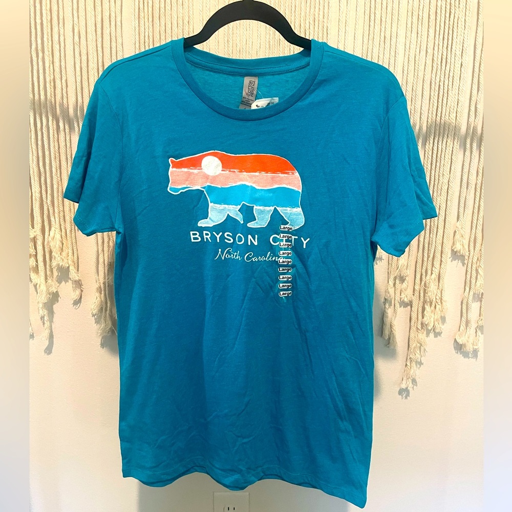 Bryson City North Carolina Travel Graphic Tee Size L